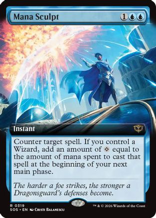 Mana Sculpt (Extended Art) (SOS-319) [Secrets of Strixhaven] Foil