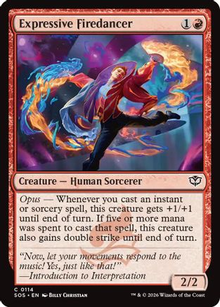 Expressive Firedancer (SOS-114) [Secrets of Strixhaven] Foil