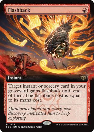 Flashback (Extended Art) (SOS-333) [Secrets of Strixhaven]