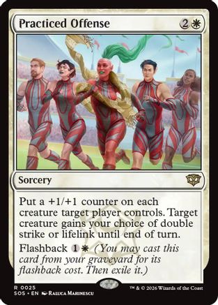 Practiced Offense (SOS-025) [Secrets of Strixhaven] Foil