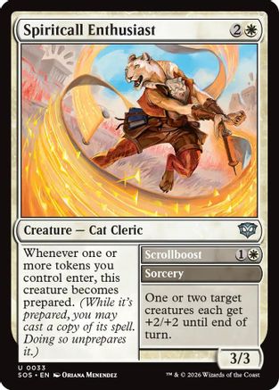 Spiritcall Enthusiast (SOS-033) [Secrets of Strixhaven] Foil