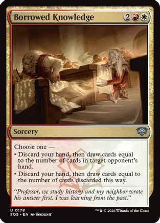 Borrowed Knowledge (SOS-178) [Secrets of Strixhaven]