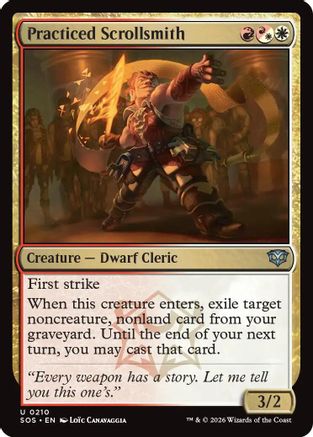 Practiced Scrollsmith (SOS-210) [Secrets of Strixhaven] Foil
