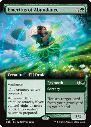 Emeritus of Abundance (Extended Art) (SOS-339) [Secrets of Strixhaven]