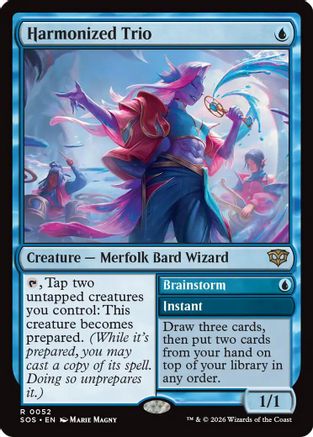 Harmonized Trio (SOS-052) [Secrets of Strixhaven] Foil