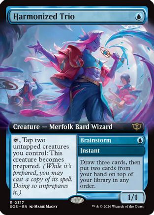 Harmonized Trio (Extended Art) (SOS-317) [Secrets of Strixhaven]