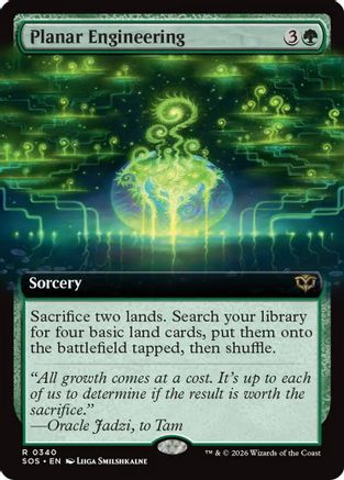 Planar Engineering (Extended Art) (SOS-340) [Secrets of Strixhaven] Foil