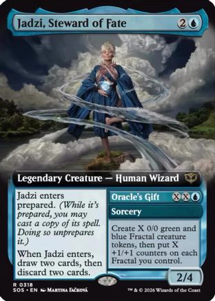 Jadzi, Steward of Fate (Extended Art) (SOS-318) [Secrets of Strixhaven] Foil