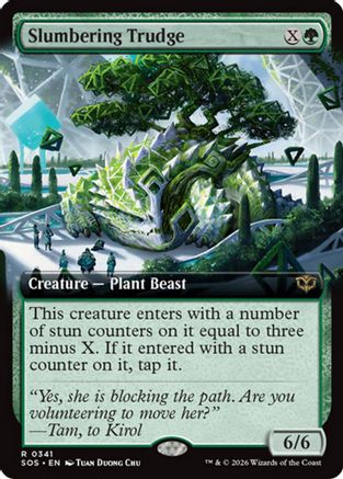 Slumbering Trudge (Extended Art) (SOS-341) [Secrets of Strixhaven] Foil