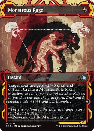Monstrous Rage (SOA-045) [Secrets of Strixhaven: Mystical Archive] Foil