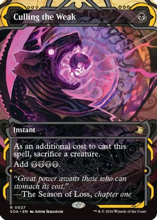 Culling the Weak (SOA-027) [Secrets of Strixhaven: Mystical Archive]