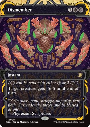 Dismember (SOA-028) [Secrets of Strixhaven: Mystical Archive] Foil