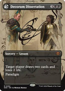 Decorum Dissertation (Borderless) (SOS-292) [Secrets of Strixhaven] Foil