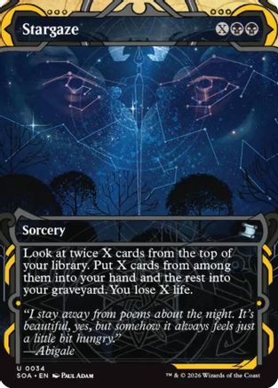 Stargaze (SOA-034) [Secrets of Strixhaven: Mystical Archive] Foil