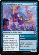 Encouraging Aviator (SOS-046) [Secrets of Strixhaven] Foil