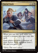 Social Snub (SOS-228) [Secrets of Strixhaven] Foil