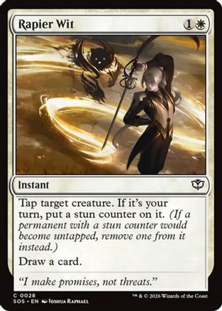 Rapier Wit (SOS-028) [Secrets of Strixhaven]