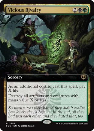 Vicious Rivalry (Extended Art) (SOS-359) [Secrets of Strixhaven]