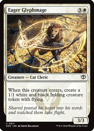 Eager Glyphmage (SOS-011) [Secrets of Strixhaven]