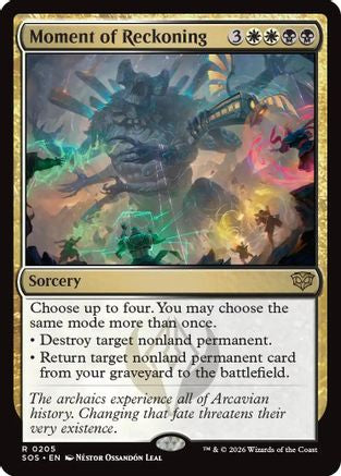 Moment of Reckoning (SOS-205) [Secrets of Strixhaven] Foil