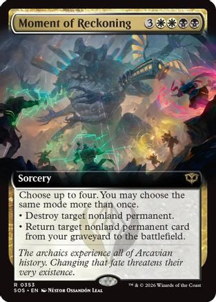 Moment of Reckoning (Extended Art) (SOS-353) [Secrets of Strixhaven] Foil