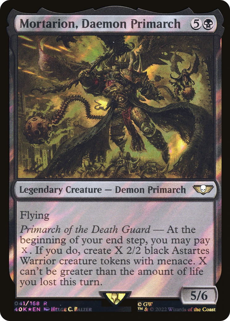 Mortarion, Daemon Primarch (40K-41★) [Warhammer 40,000 Commander] Foil
