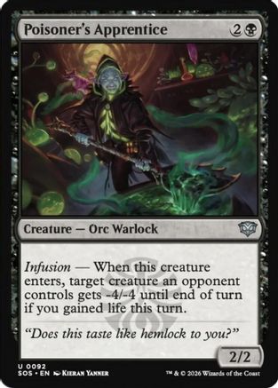 Poisoner's Apprentice (SOS-092) [Secrets of Strixhaven] Foil