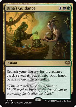 Dina's Guidance (SOS-184) [Secrets of Strixhaven] Foil