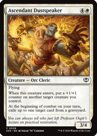 Ascendant Dustspeaker (SOS-008) [Secrets of Strixhaven]