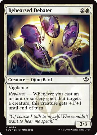 Rehearsed Debater (SOS-029) [Secrets of Strixhaven]