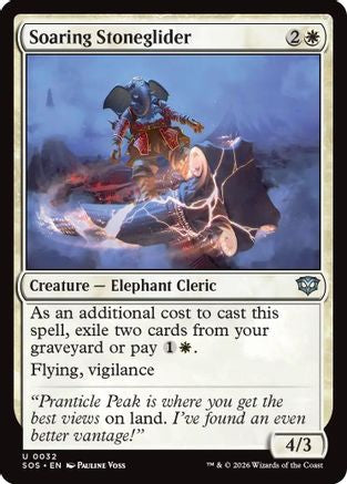 Soaring Stoneglider (SOS-032) [Secrets of Strixhaven] Foil