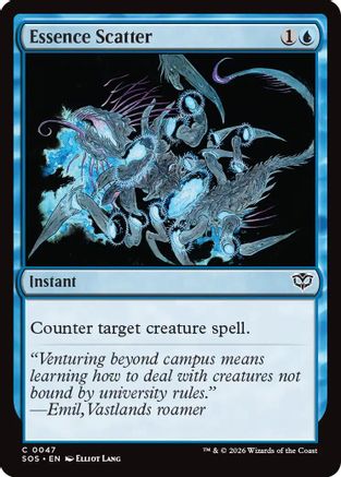 Essence Scatter (SOS-047) [Secrets of Strixhaven] Foil