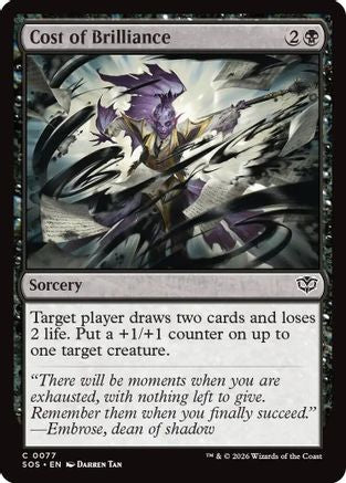 Cost of Brilliance (SOS-077) [Secrets of Strixhaven]