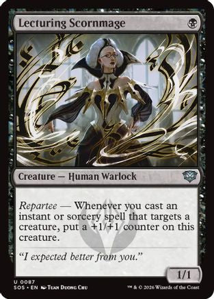 Lecturing Scornmage (SOS-087) [Secrets of Strixhaven] Foil