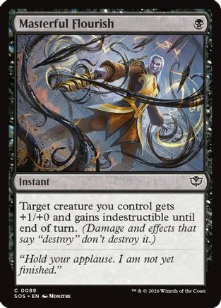 Masterful Flourish (SOS-089) [Secrets of Strixhaven] Foil