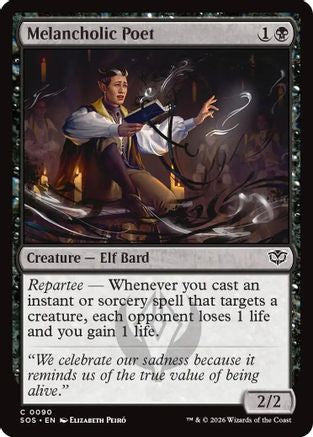 Melancholic Poet (SOS-090) [Secrets of Strixhaven] Foil