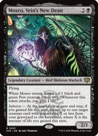 Moseo, Vein's New Dean (SOS-091) [Secrets of Strixhaven] Foil