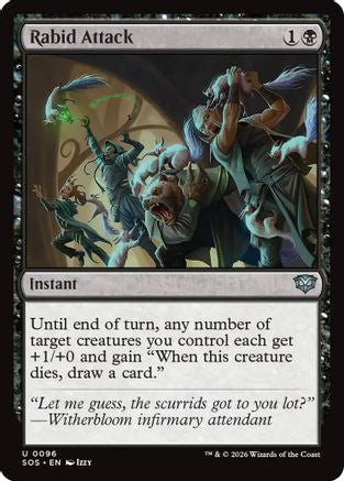 Rabid Attack (SOS-096) [Secrets of Strixhaven] Foil