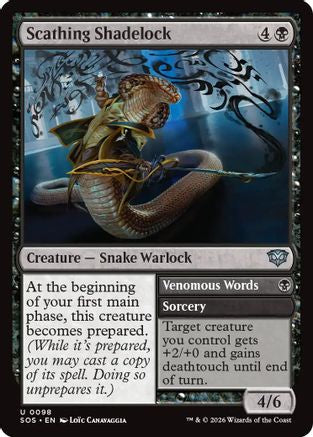 Scathing Shadelock (SOS-098) [Secrets of Strixhaven]