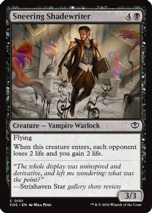 Sneering Shadewriter (SOS-101) [Secrets of Strixhaven]