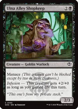 Ulna Alley Shopkeep (SOS-103) [Secrets of Strixhaven] Foil