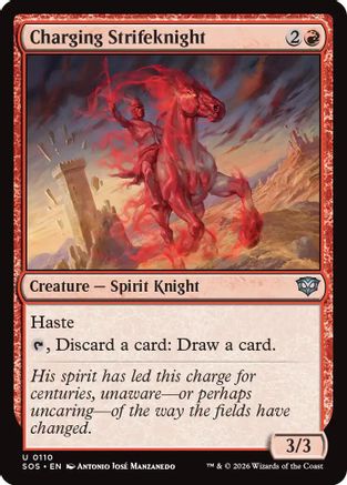Charging Strikeknight (SOS-110) [Secrets of Strixhaven]