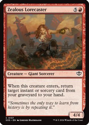 Zealous Lorecaster (SOS-137) [Secrets of Strixhaven]