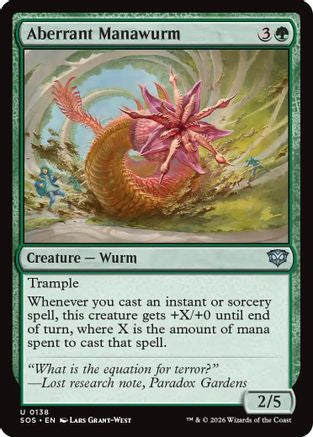 Aberrant Manawurm (SOS-138) [Secrets of Strixhaven] Foil