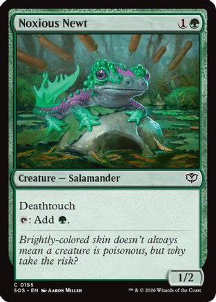 Noxious Newt (SOS-155) [Secrets of Strixhaven]