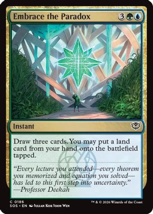 Embrace the Paradox (SOS-186) [Secrets of Strixhaven] Foil