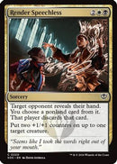 Render Speechless (SOS-220) [Secrets of Strixhaven] Foil