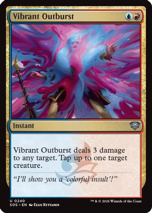 Vibrant Outburst (SOS-240) [Secrets of Strixhaven] Foil