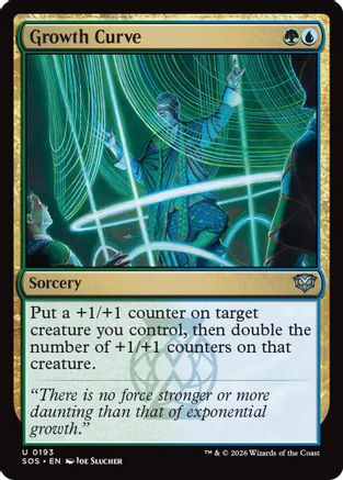 Growth Curve (SOS-193) [Secrets of Strixhaven] Foil