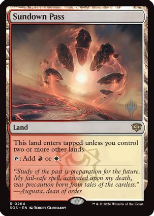 Sundown Pass (PPSOS-264) [Promo Pack: Secrets of Strixhaven]